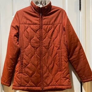 Water Resistant Burnt Orange Aigle Lightweight Quilted Jacket